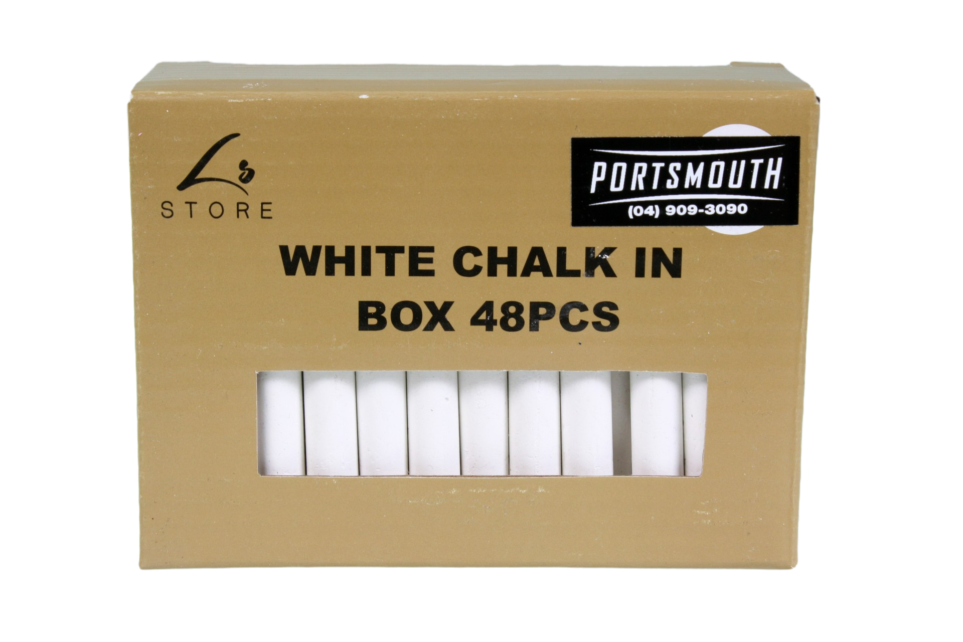 The front of the box of chalk