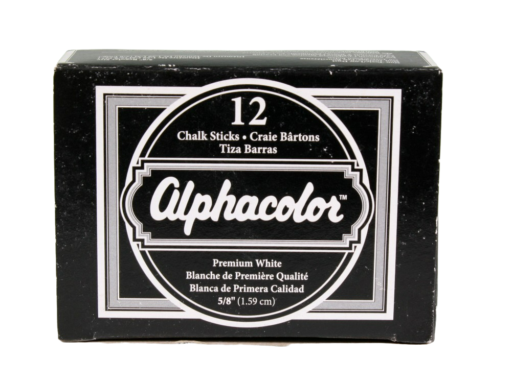 A box of Alphacolor chalk