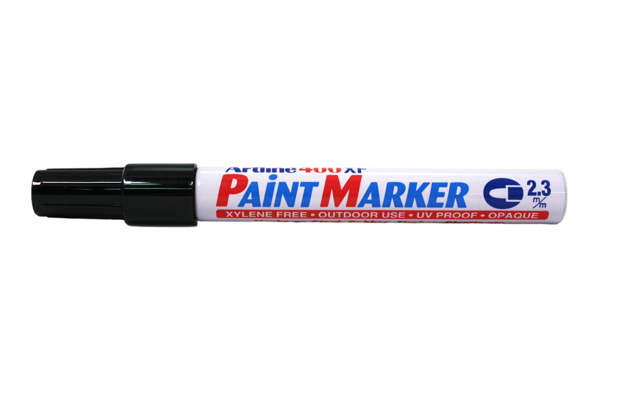 Artline Paint Marker 400XF, black, lid on