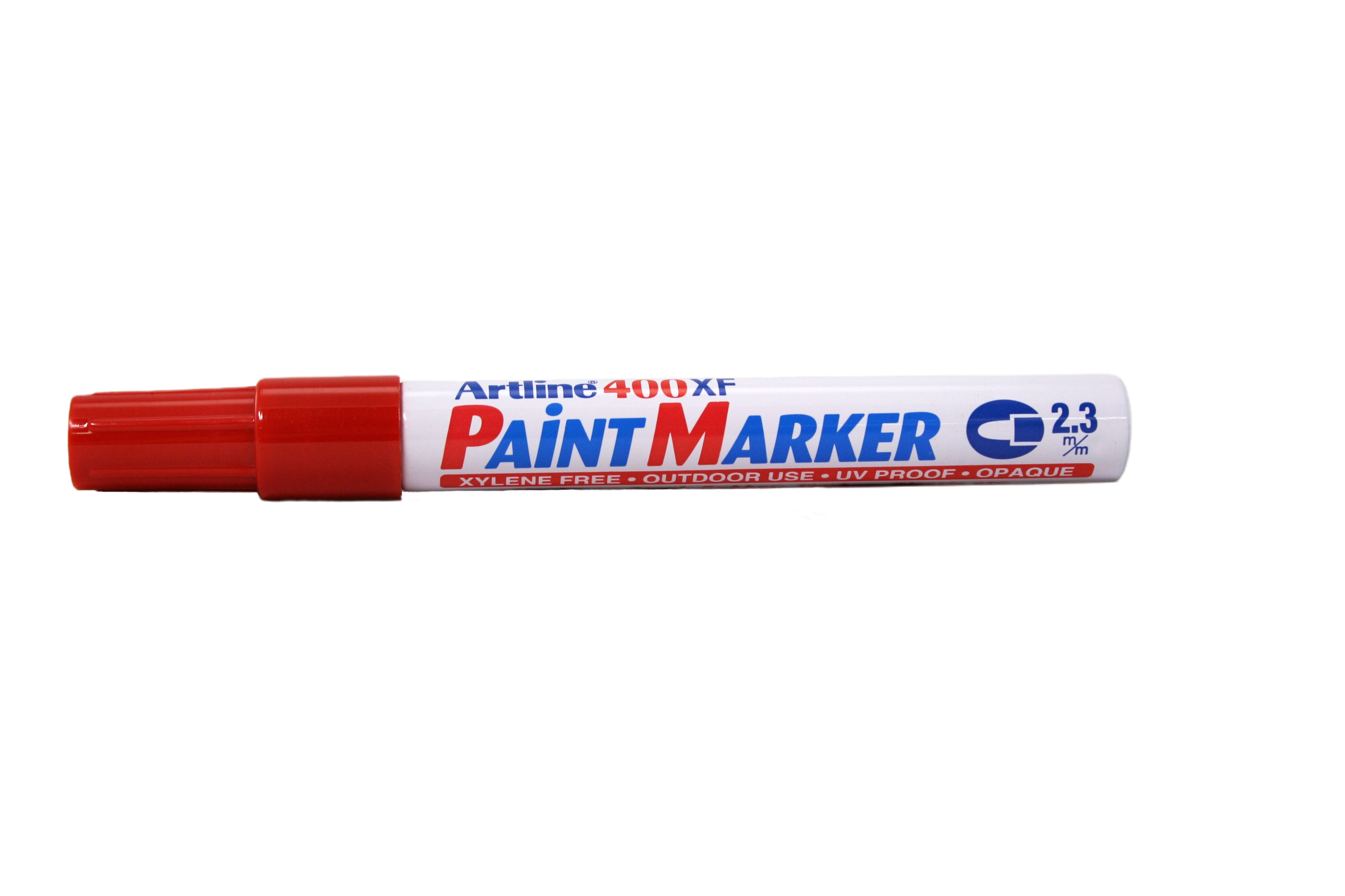 Artline Paint Marker 400XF, red, lid on