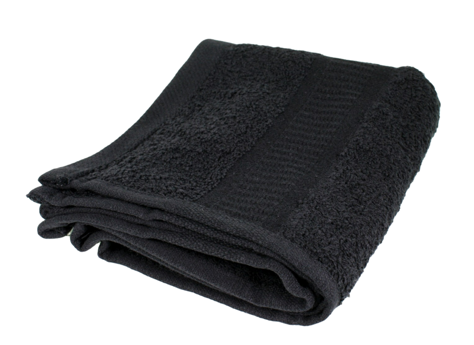 Black Hand Towel, folded