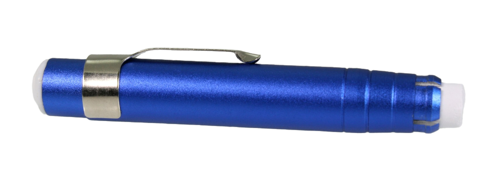 Blue chalk holder, side view