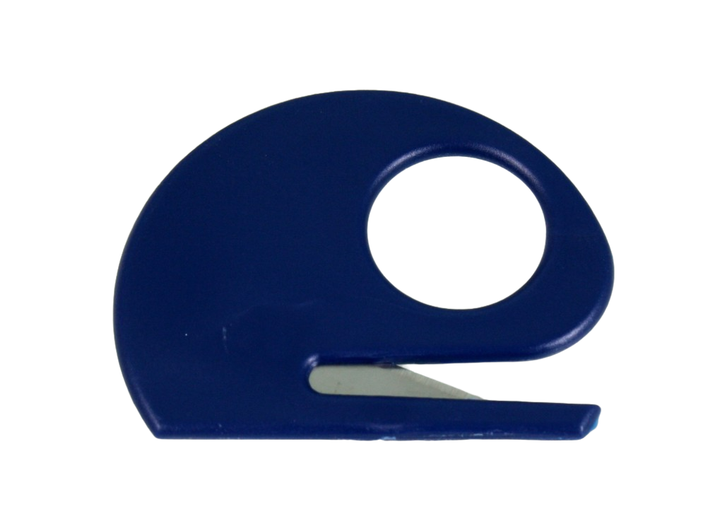 Round safety cutter, blue colour