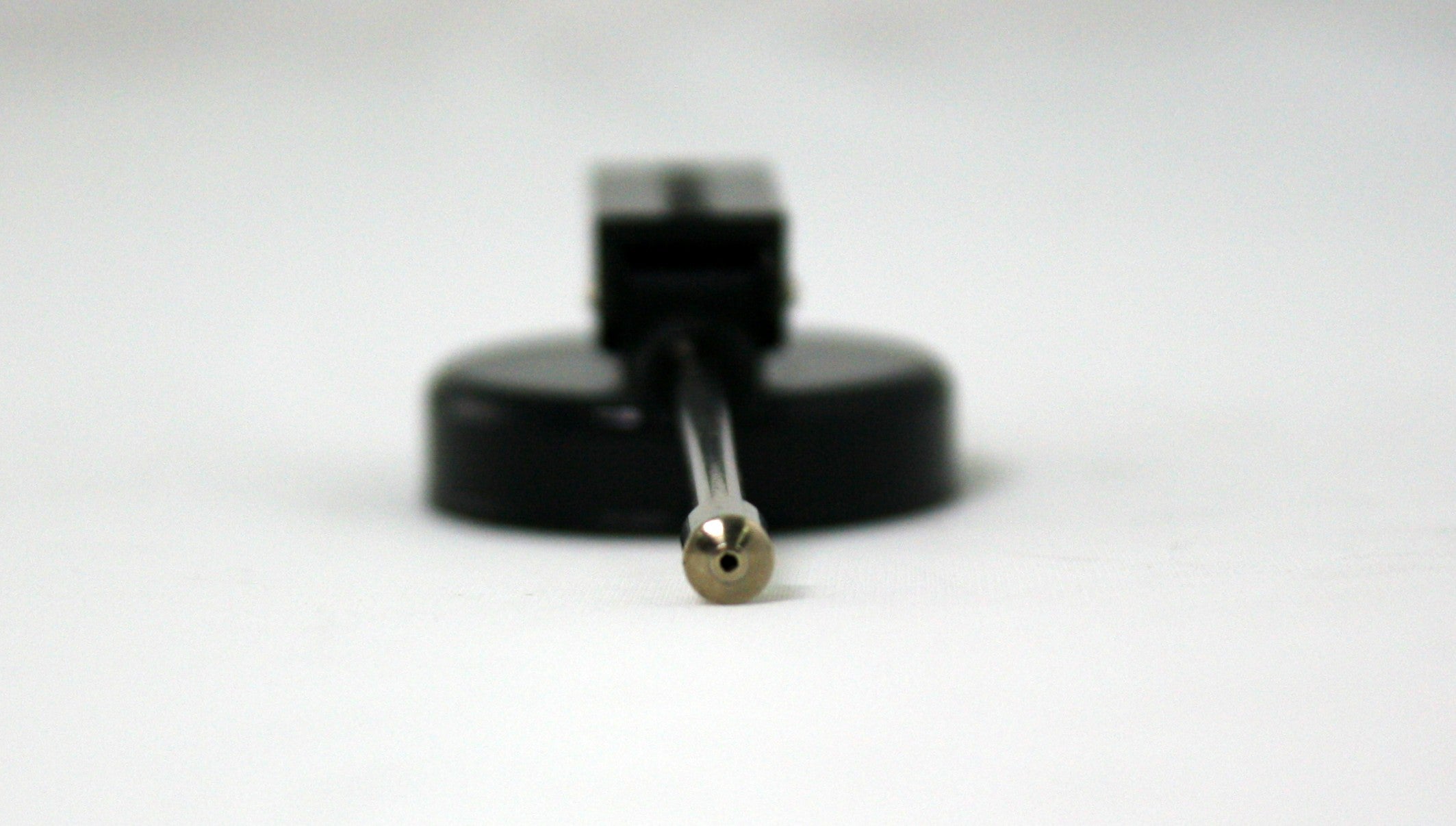 A close up of the nozzle tip