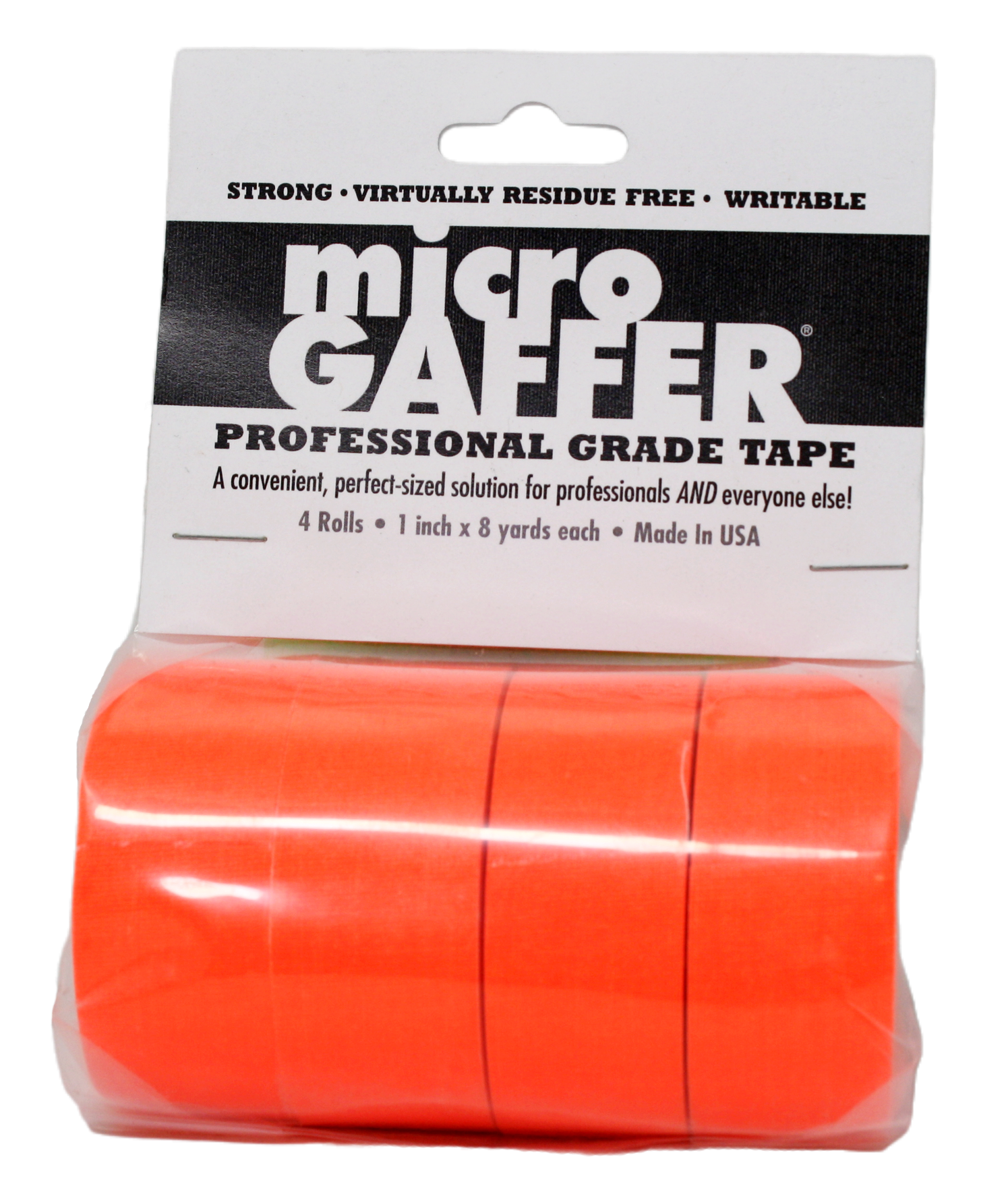 Micro Gaffer 4 Pack in Fluorescent Orange