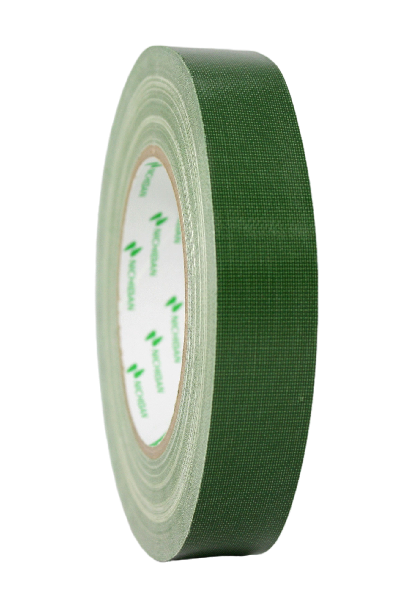 Nichiban 1" Gaffer Tape, Green, side view
