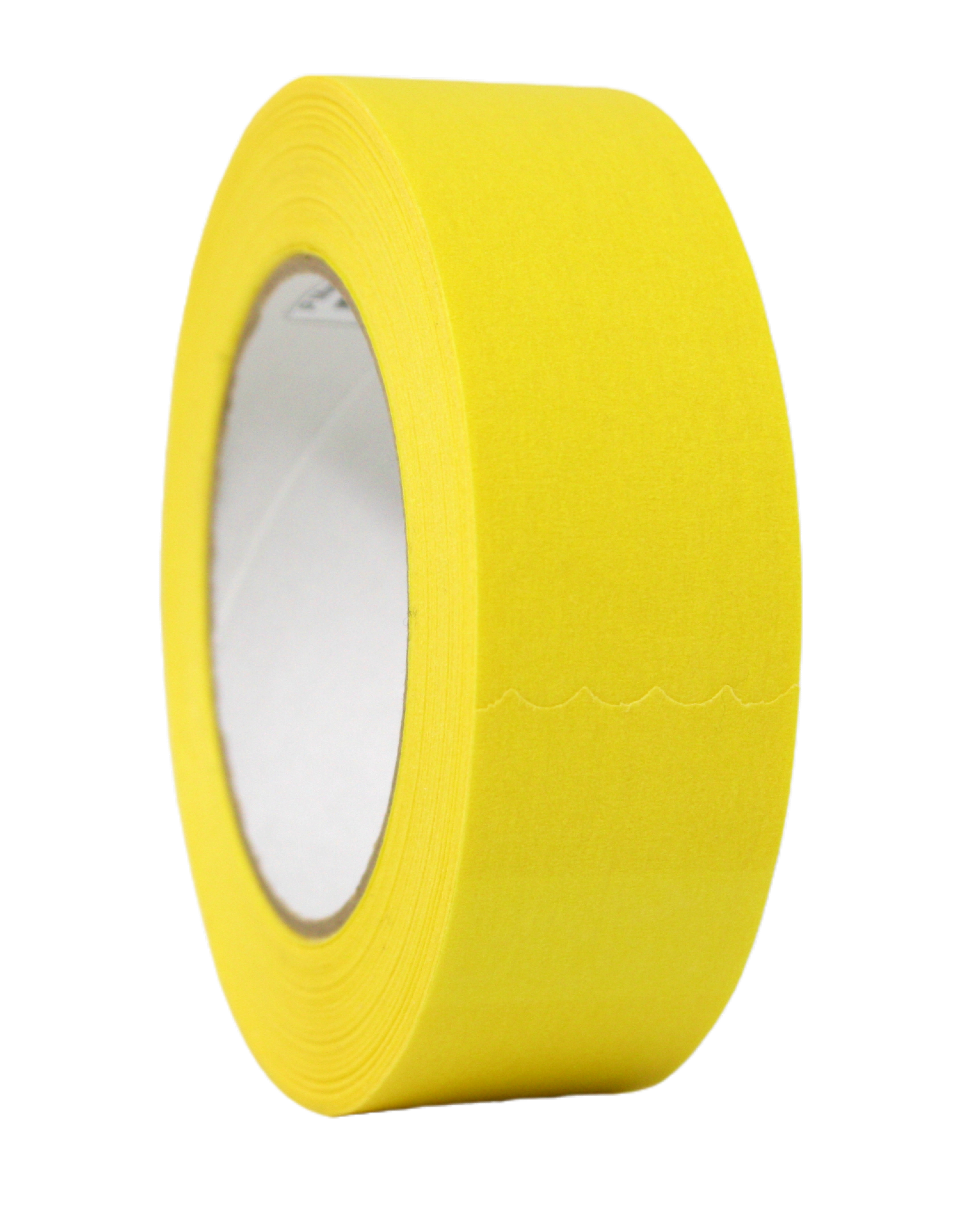 Premium Yellow Masking Tape, 36mm roll, side view