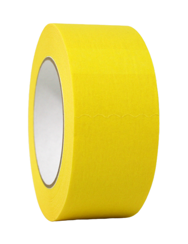 Premium Yellow Masking Tape, 48mm roll, side view