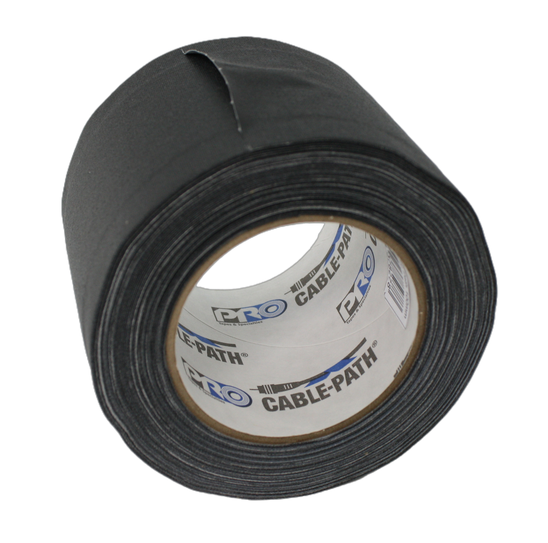 End view of the roll, focus on the Pro Cable-Path label