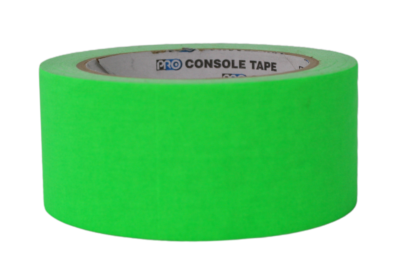 Pro Console Tape, 2" Fluorescent Green, front view