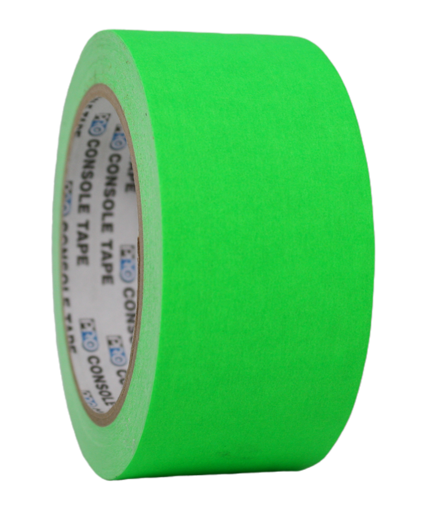 Pro Console Tape, 2" Fluorescent Green, side view