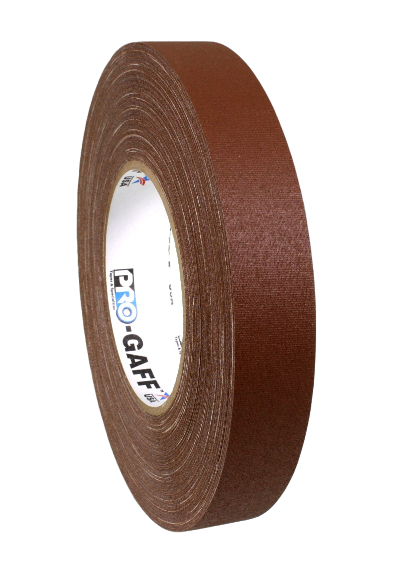 1" brown, 50m roll
