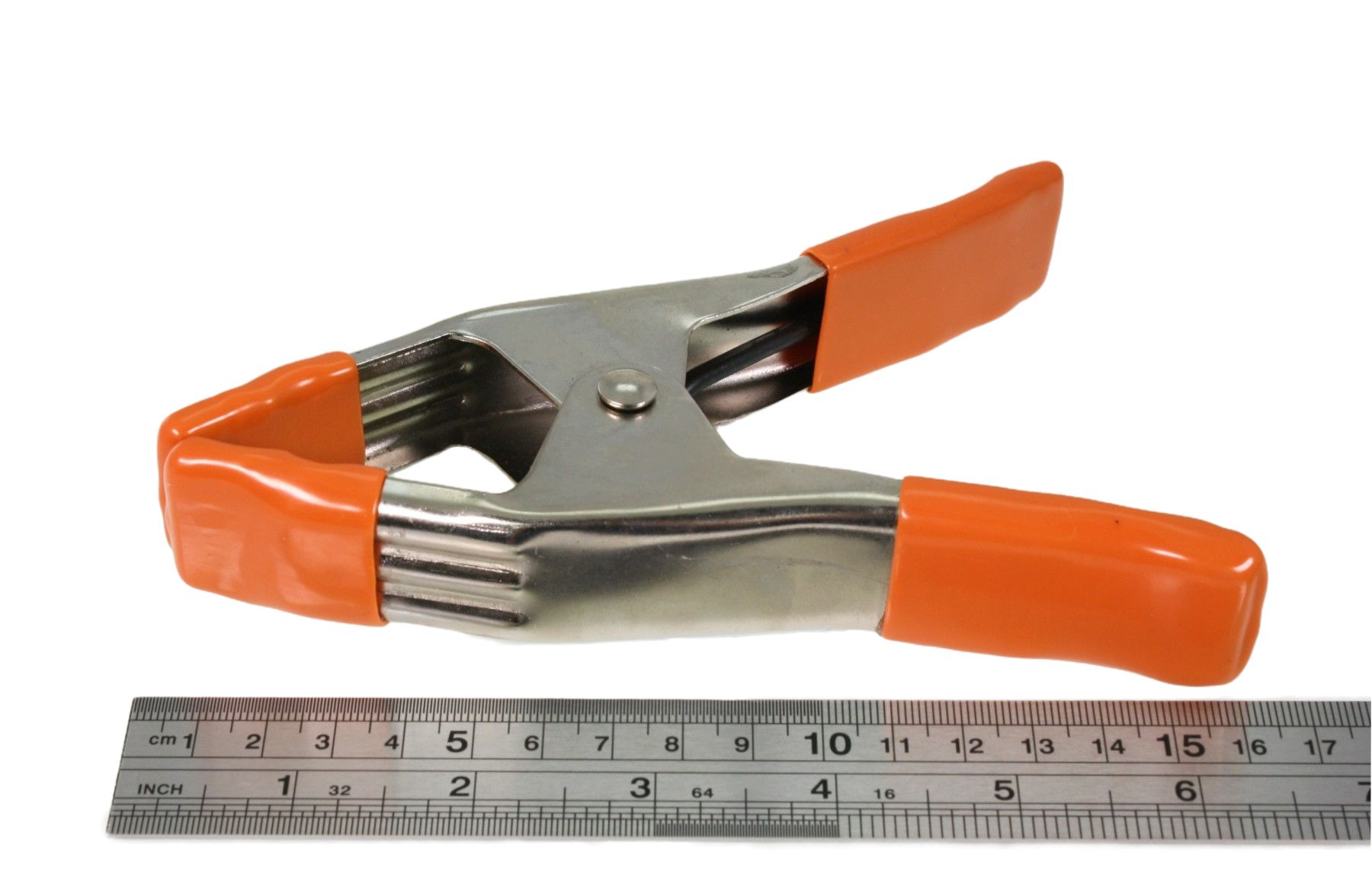 50mm clamp next to a ruler