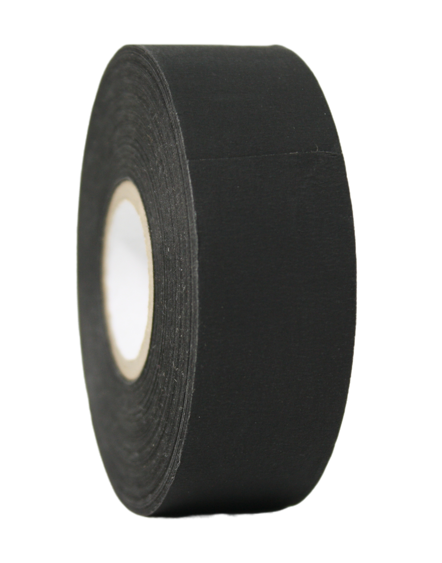 Shurtape CP-743 Matte Photo Tape, 1", small core roll, side view, with a focus on the texture of the tape
