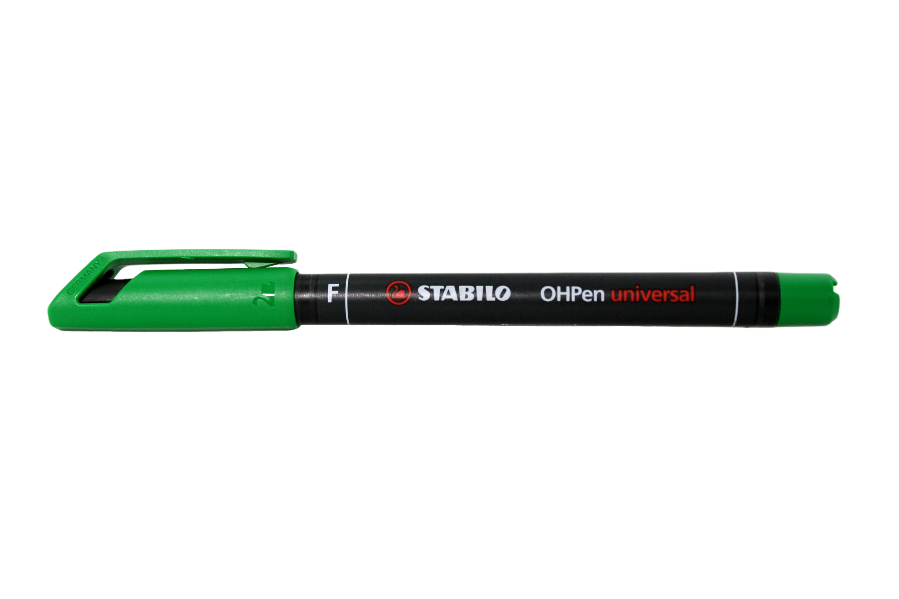 Stabilo OHPen, Fine Tip, Green, lid on