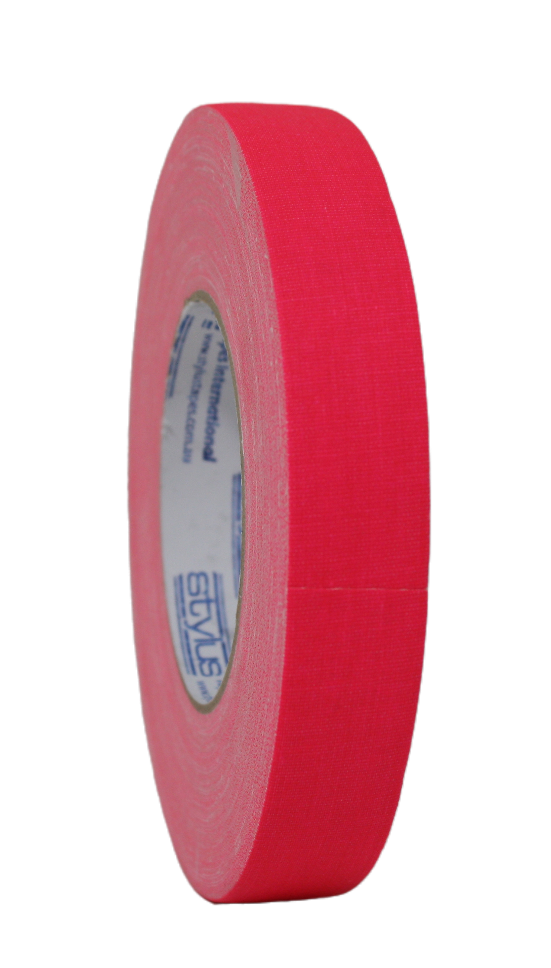Styluss Fluorescent Gaffer Tape, 1" Pink, side view