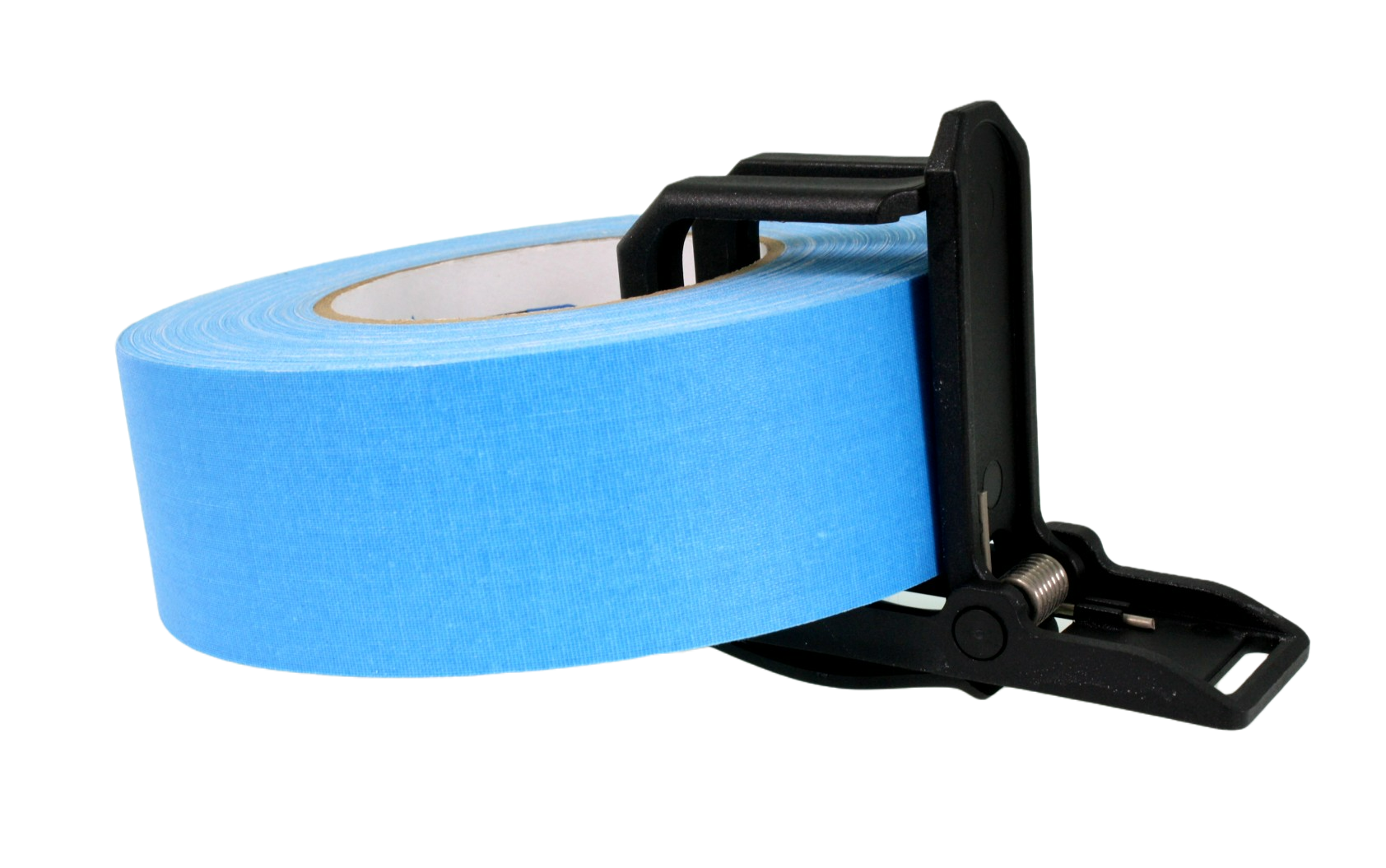 Tough Gaff 2" holding a roll of 2" Pro Gaff fluro blue tape